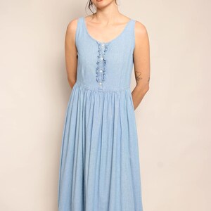 laura ashley denim dress 90s Chambray Size S Size:140 How To Crochet a ShopMy Eligible Oakmonthomes 65% cotton