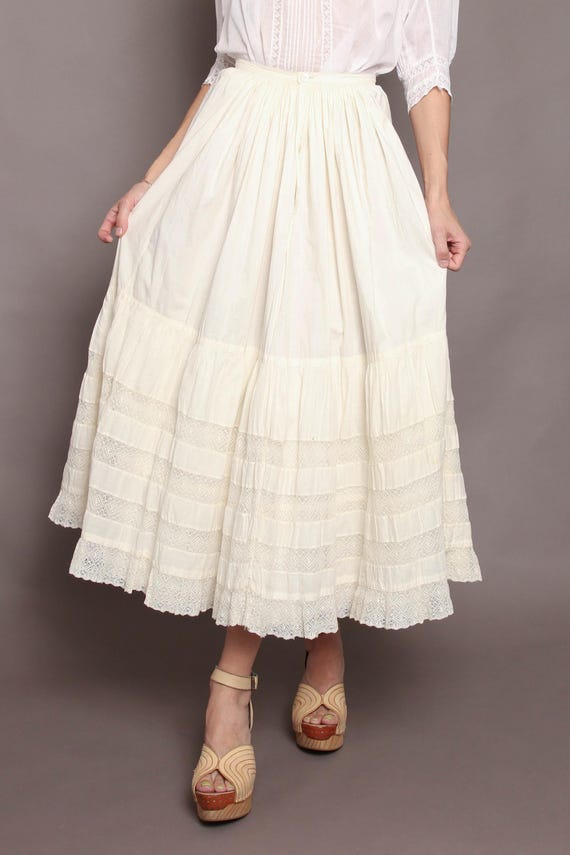 1910s EDWARDIAN tea skirt XS / Antique edwardian … - image 1