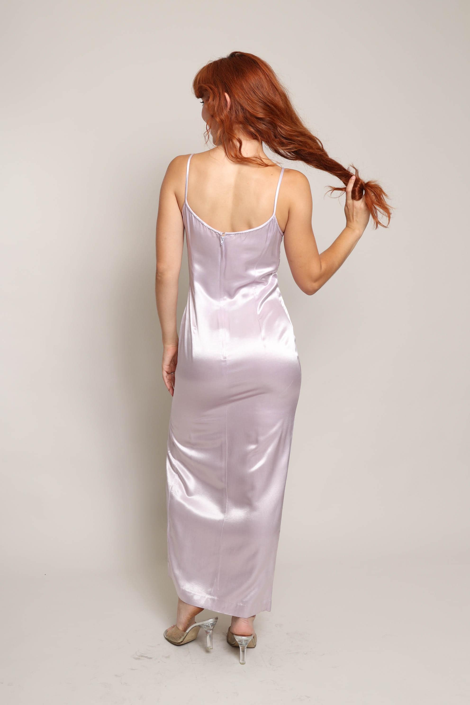 red dresses for women sexy Sexy Red Satin Prom Dress High Slit ,Formal Dress, Dance Dresses,  Graduation School Party Gown