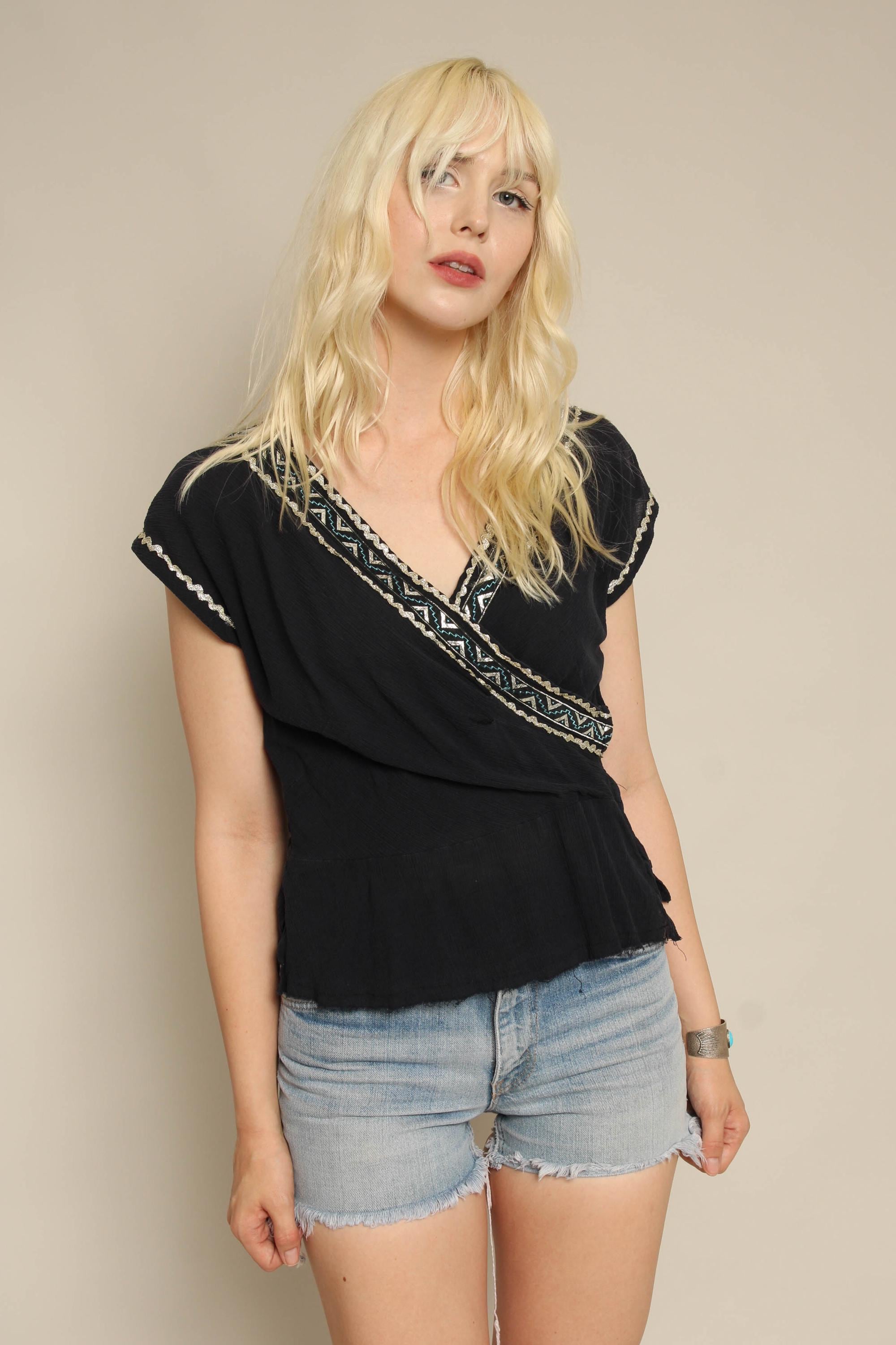Vintage Indian Gauze Shirt - Etsy
