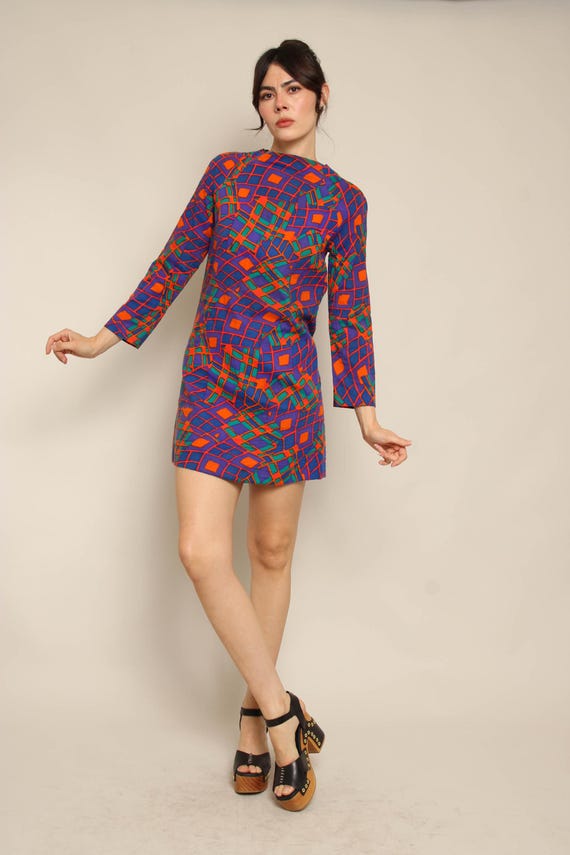 colorful knit mini dress ensswliz Women Crochet Knit Mini Dress Cutout Knitted Contrast Color Stripe Long Sleeve Dress Spring Party Club Wrapped Dress (Colorful, S) at Amazon Women's Clothing store