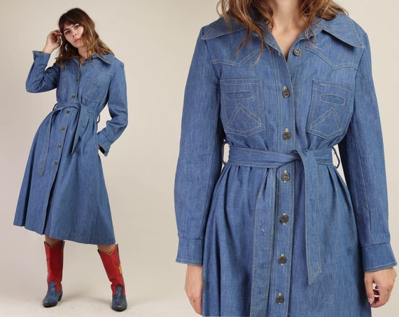 denim duster dress