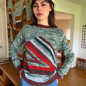 70s SPACE DYE sweater XS S /