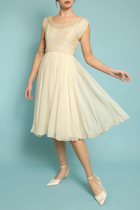cream colored chiffon dress Maya Chiffon Dress - Ivory Cream