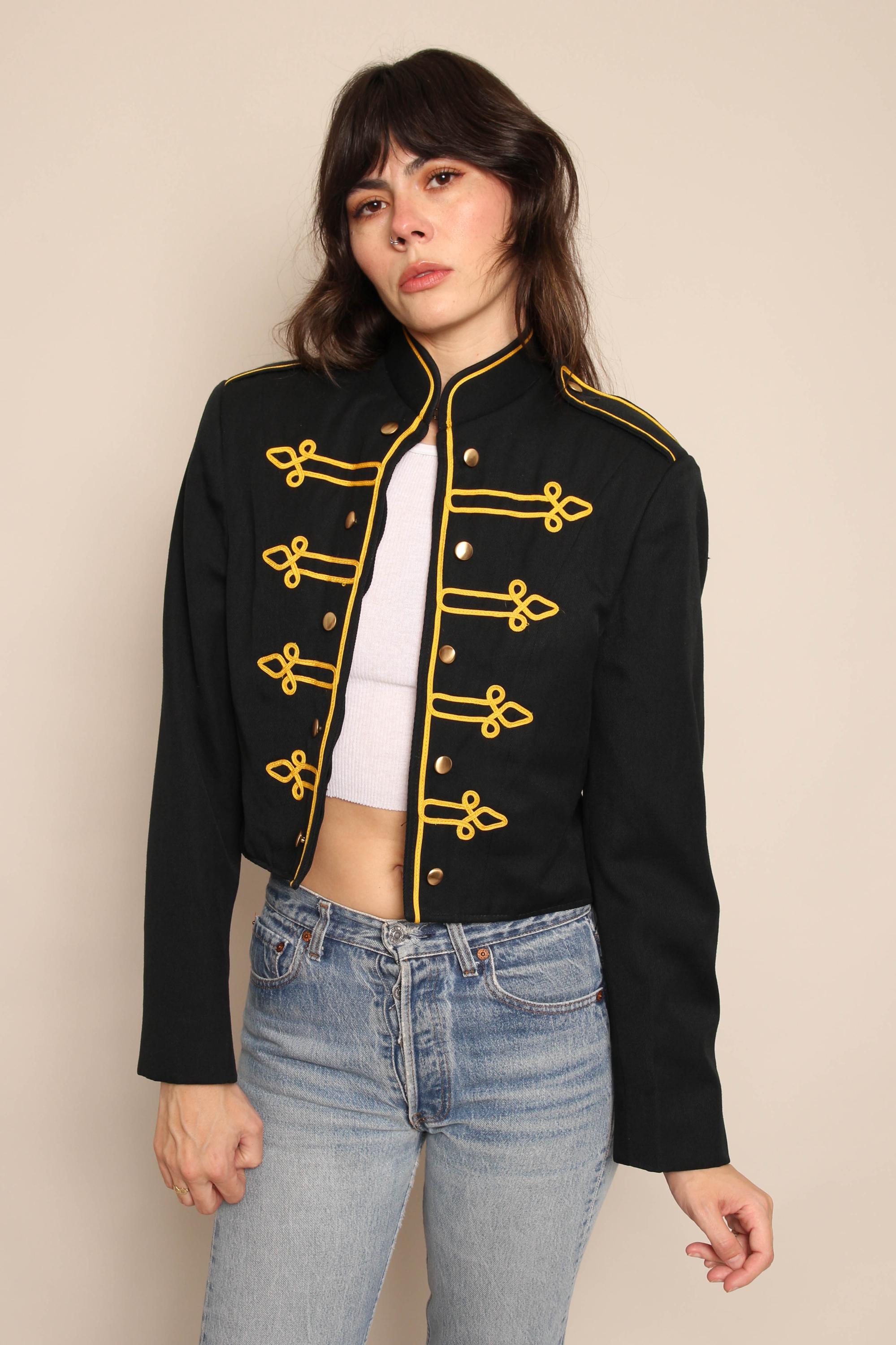 00s MARCHING BAND Jacket S M / Y2k Fruhauf Marching Band Uniform