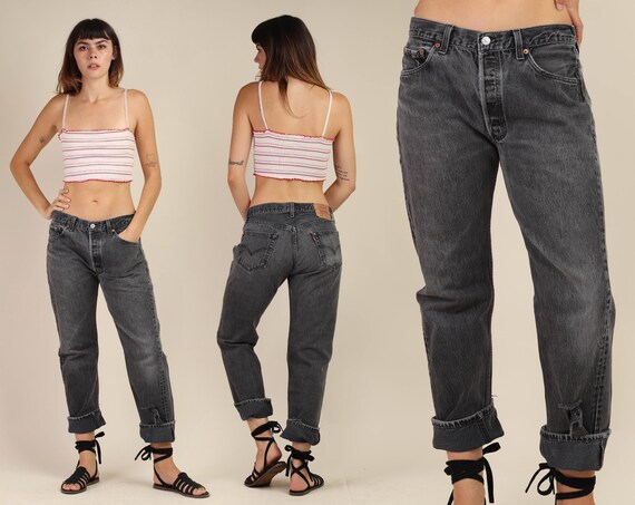 90s LEVI'S 501 jeans / made in the usa red tab fad