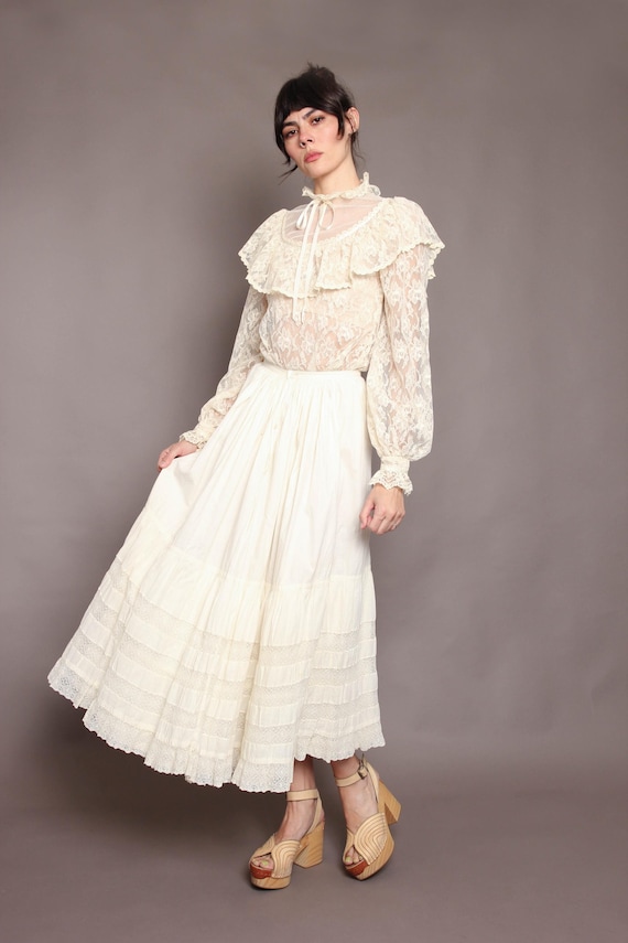 1910s EDWARDIAN tea skirt XS / Antique edwardian … - image 2