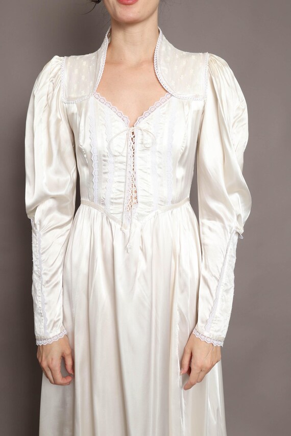 70s GUNNE SAX dress XS S / 1970s Gunne Sax weddin… - image 4