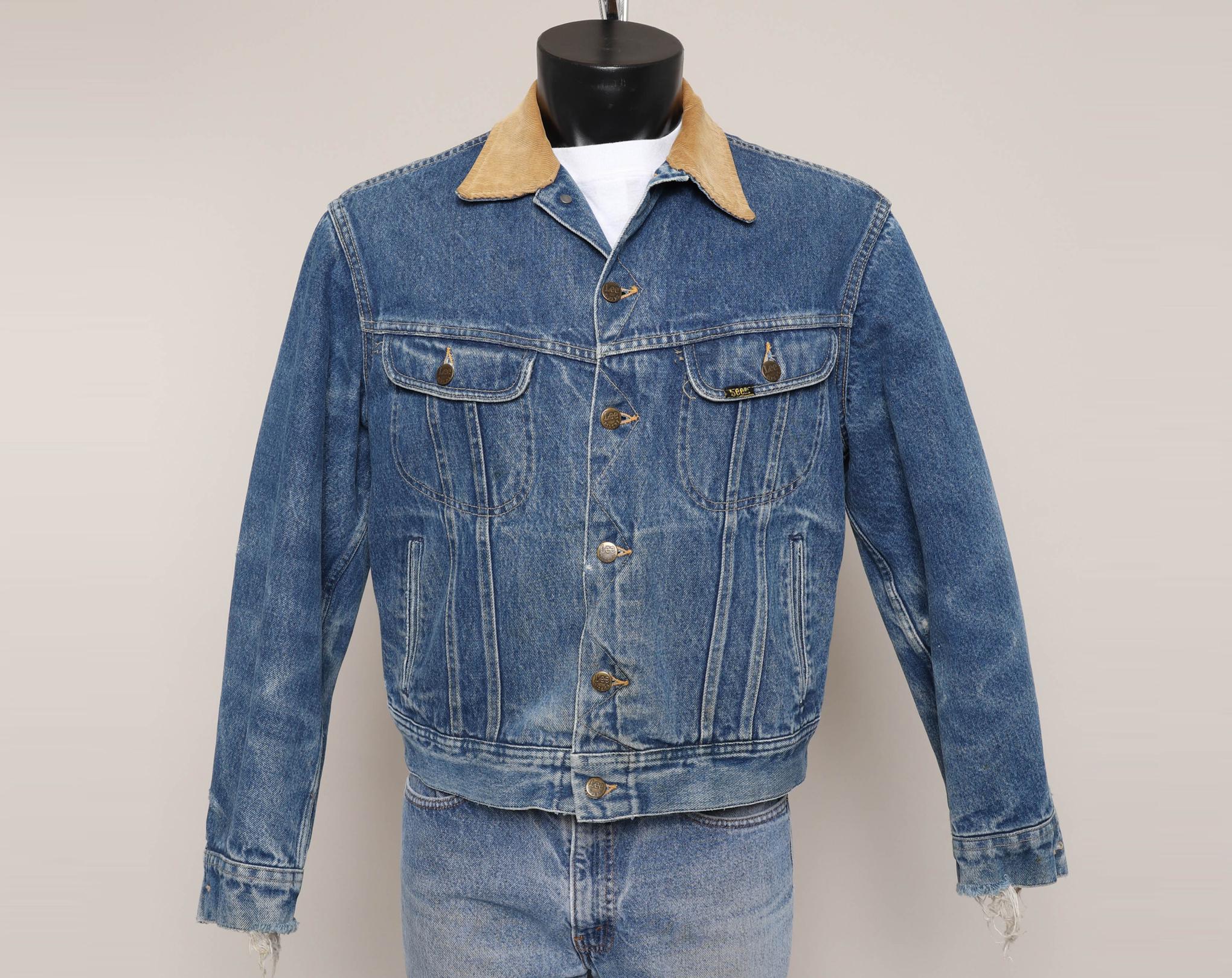 80s LEE STORM RIDER Jacket Men's S M / Lee Jean Jacket Made 80s LEE STORM RIDER Jacket Men's S M / Lee Jean Jacket Made