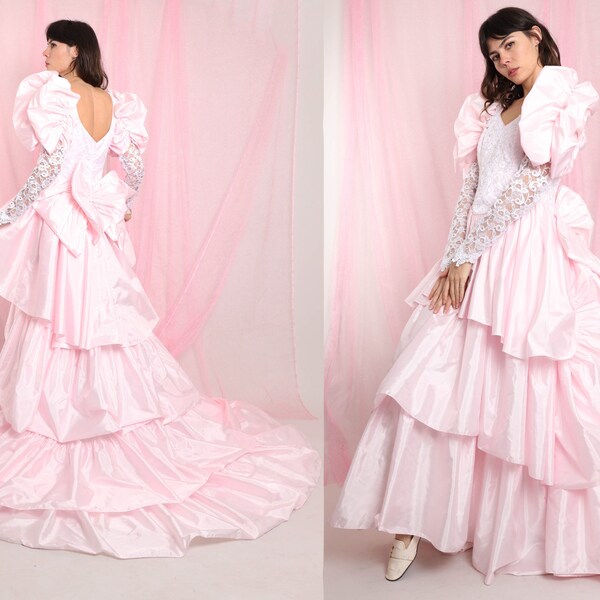 Pink Wedding Dress - Etsy