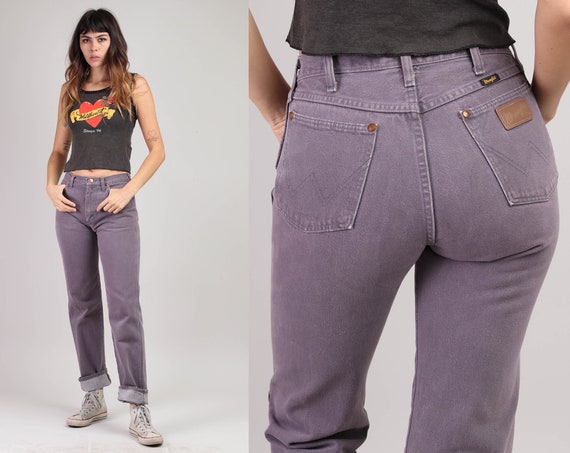 90s PURPLE WRANGLER jeans 27x32 S / made in the us