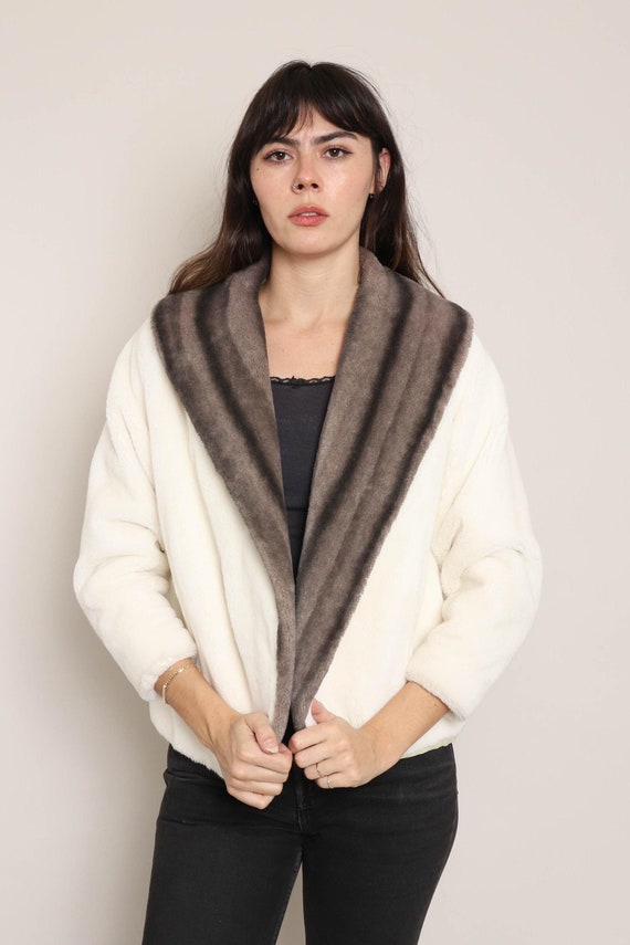 60s fake far フェイクファー フルジップ エスキモ フェイクファー