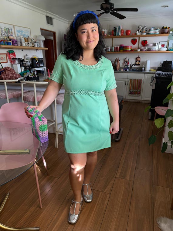 mint green dress with silver shoes Green Dress With Silver Shoes