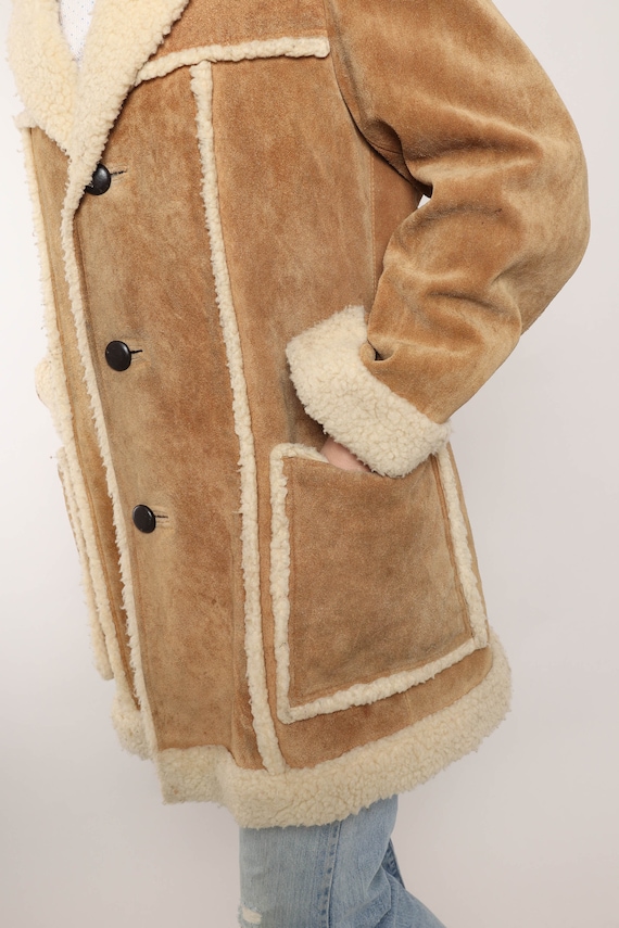 70s SUEDE RANCHER jacket mens S M womens M L / Vi… - image 4