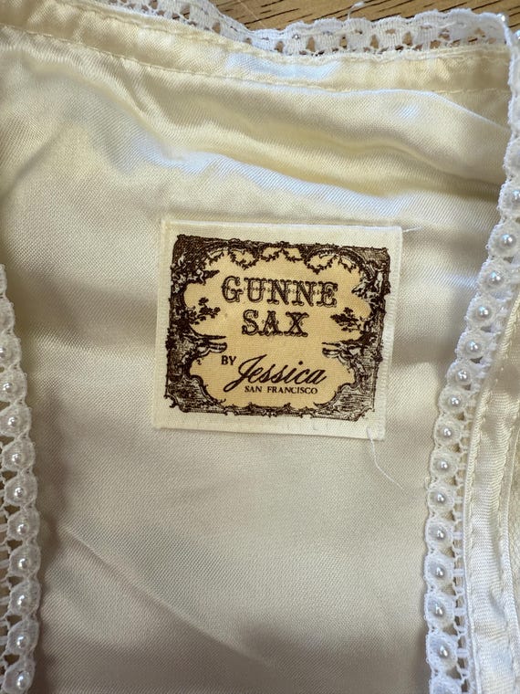 70s GUNNE SAX dress XS S / 1970s Gunne Sax weddin… - image 7