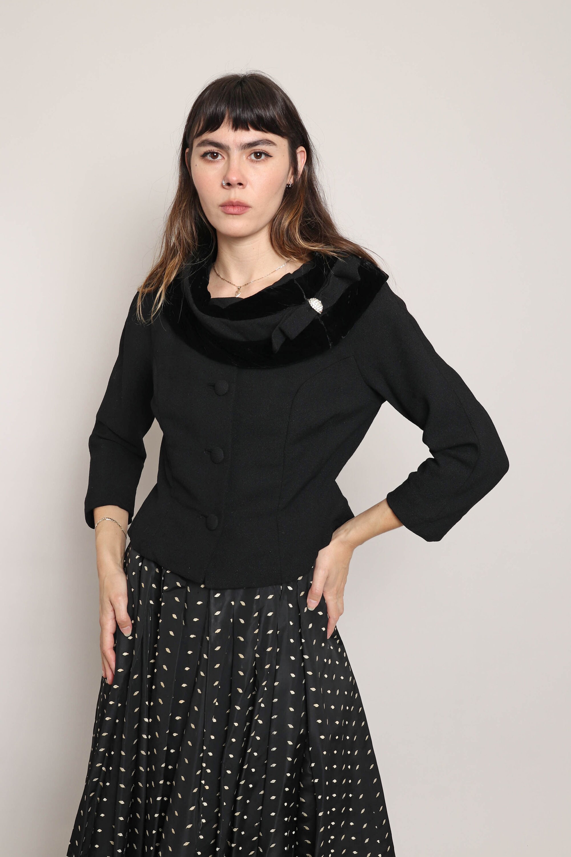 50年代 LILLI ANN ブレザー S M / Lilli Ann フィットブレザー