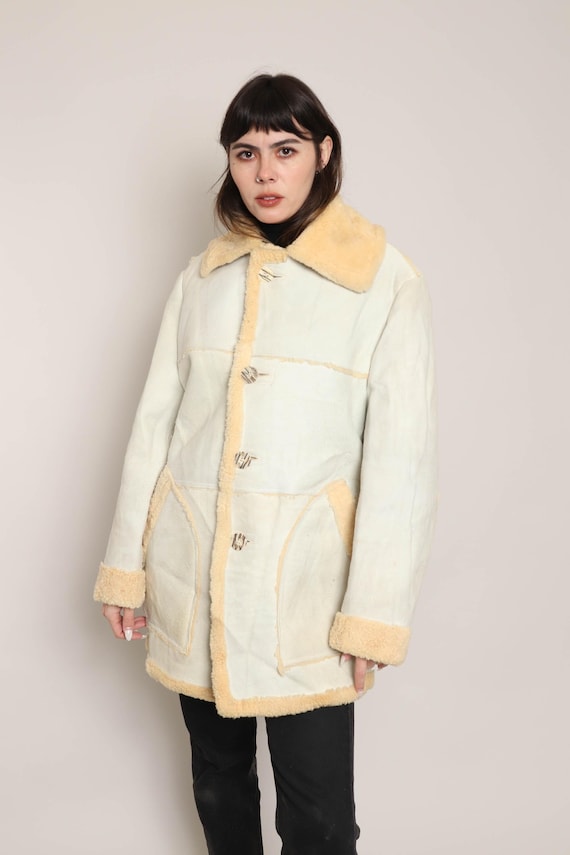 70s Lakeland Rancher Jacket: Vintage Sheepskin Shearling Collar