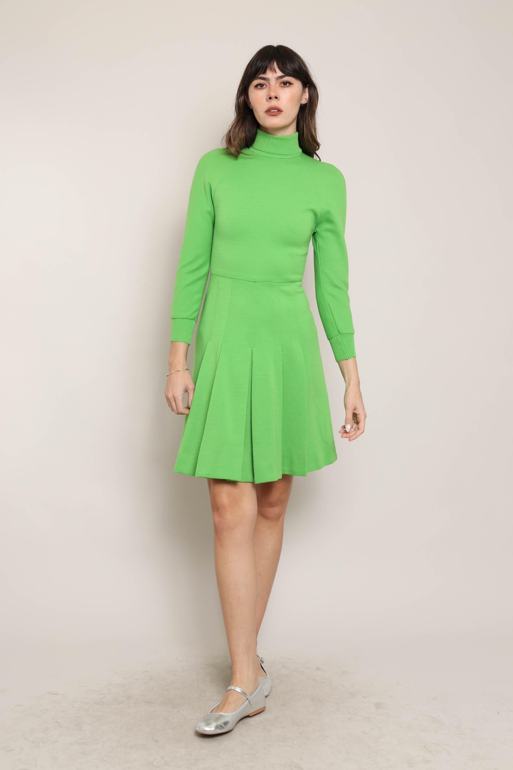 60s Green Turtleneck - Etsy