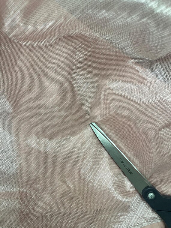 80s Pink Organza Chiffon Party Dress, Size S M - image 11