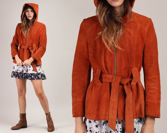 70s SMOOTH LEATHER jacket S / golden brown leather