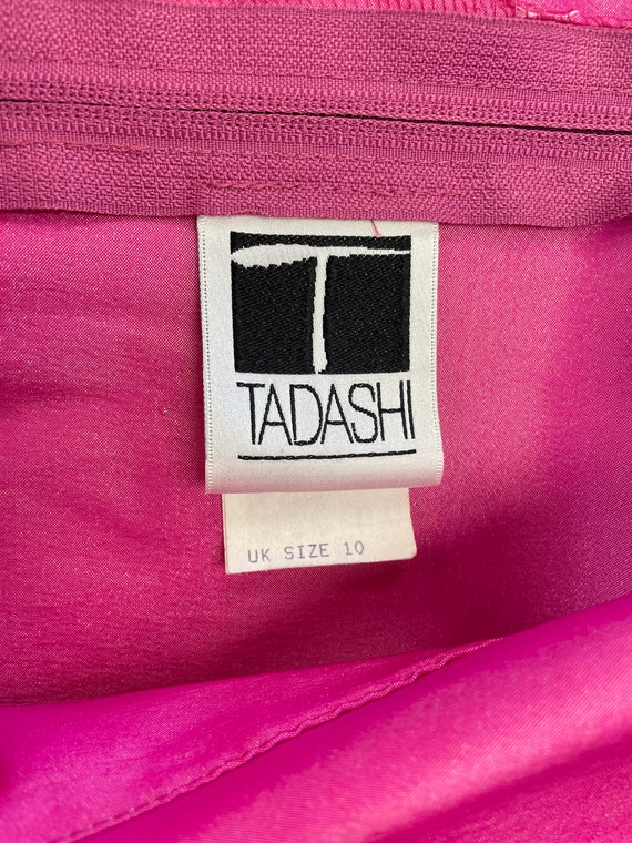 90s TADASHI SHIMMERING pink shirt S / Tadashi pin… - image 6