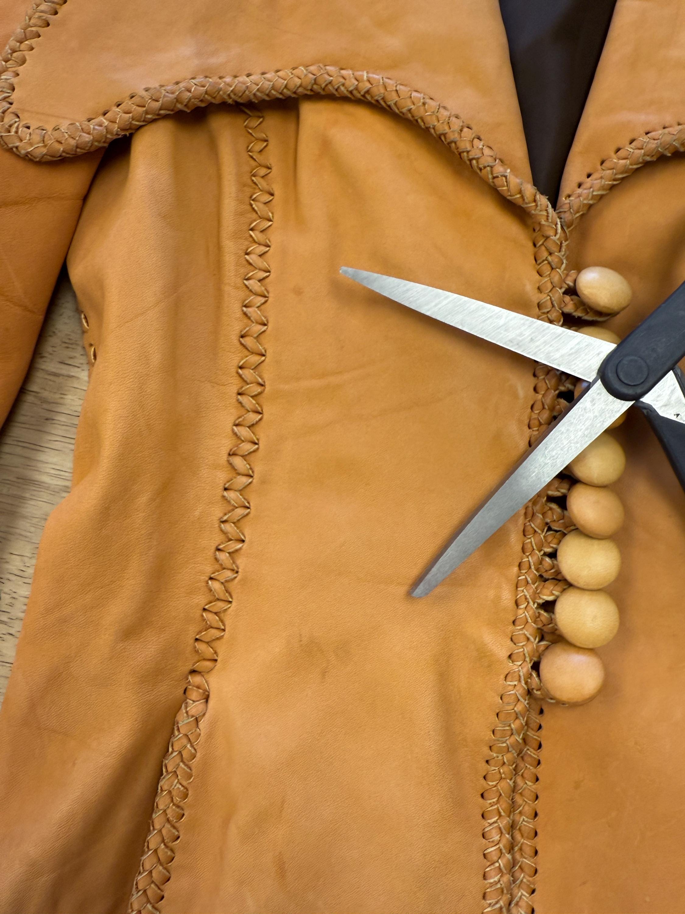 70s North Beach Leather Jacket With Droop Collar: Tailored Fit