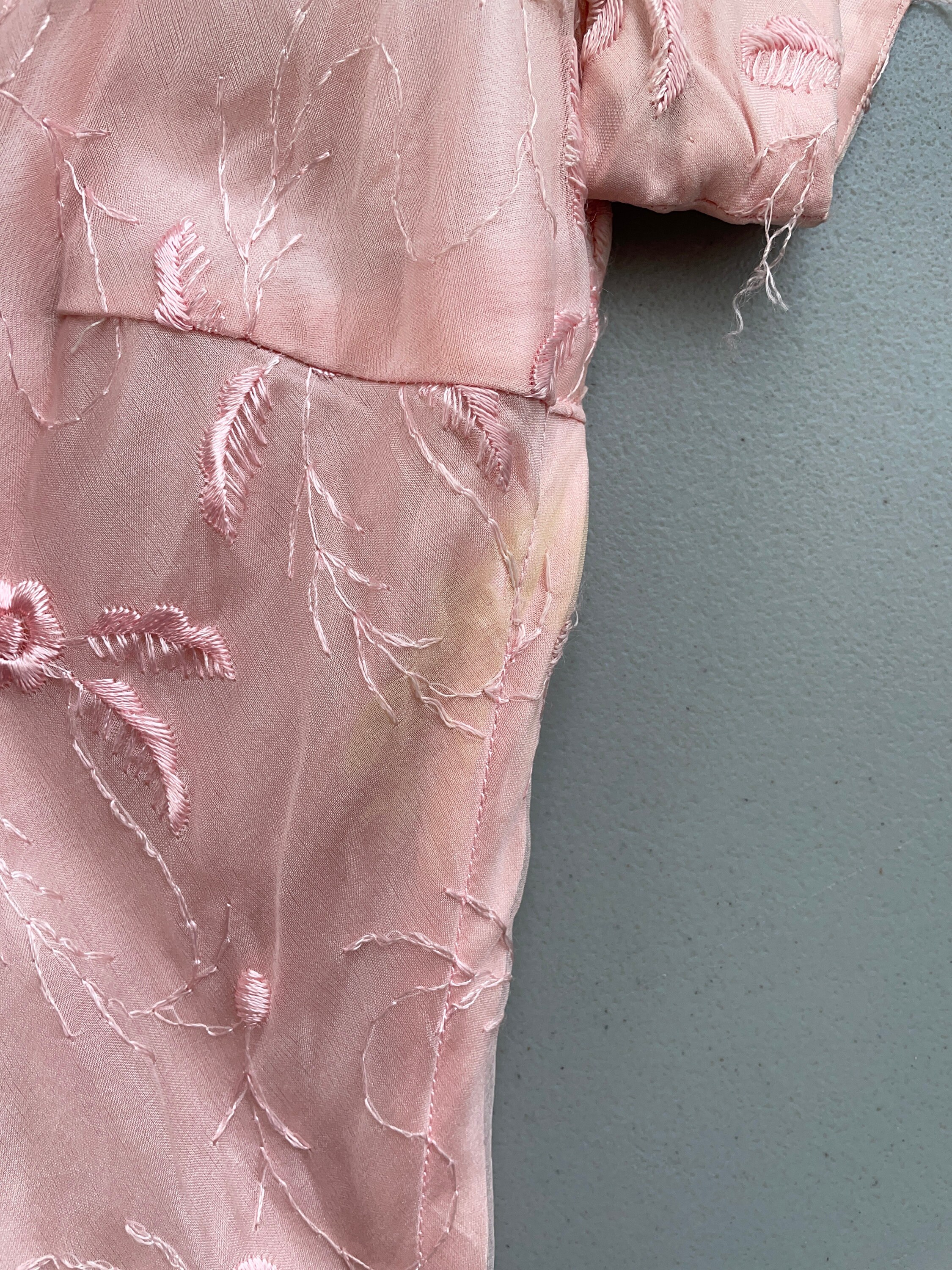 50er Jahre PINK ORGANZA Kleid S / Art-Deco-Treppe Schritt | Etsy