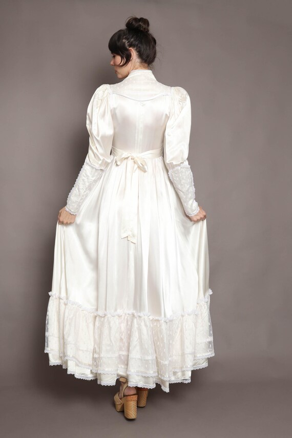 70s GUNNE SAX dress XS S / 1970s Gunne Sax weddin… - image 6