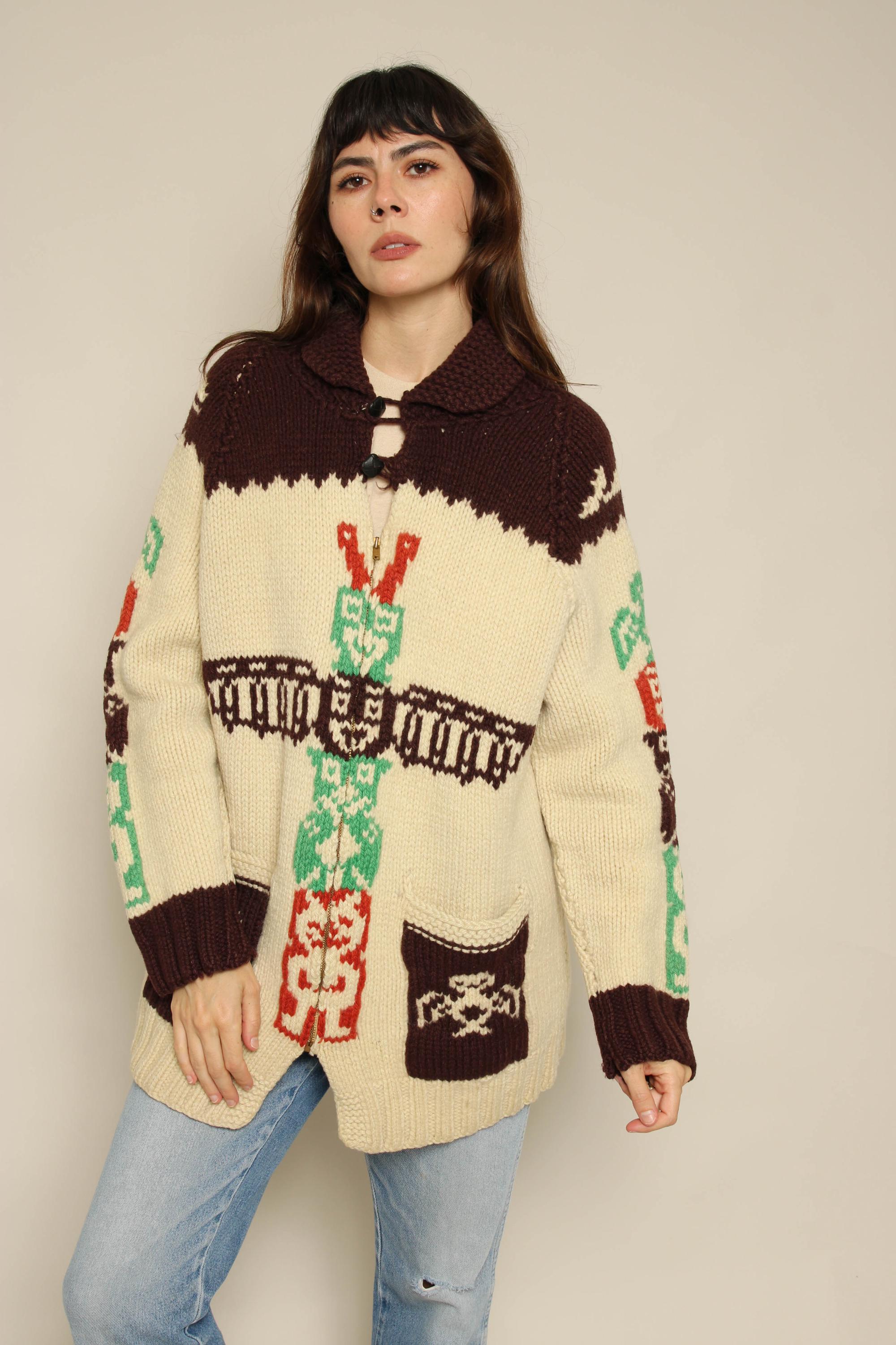 50s Cowichan Sweater - Etsy