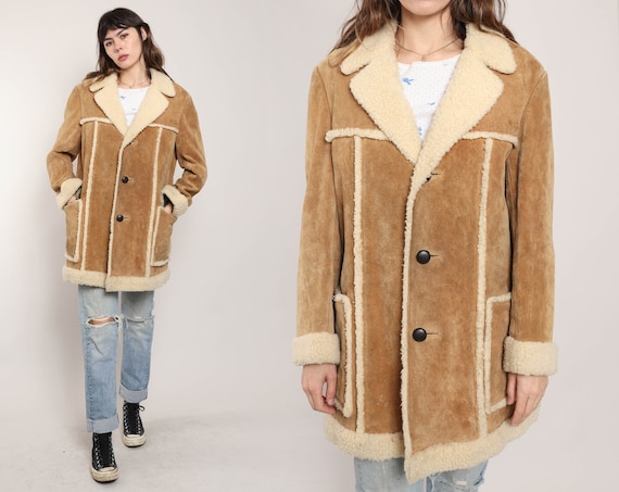 70s SUEDE RANCHER jacket mens S M womens M L / Vi… - image 1