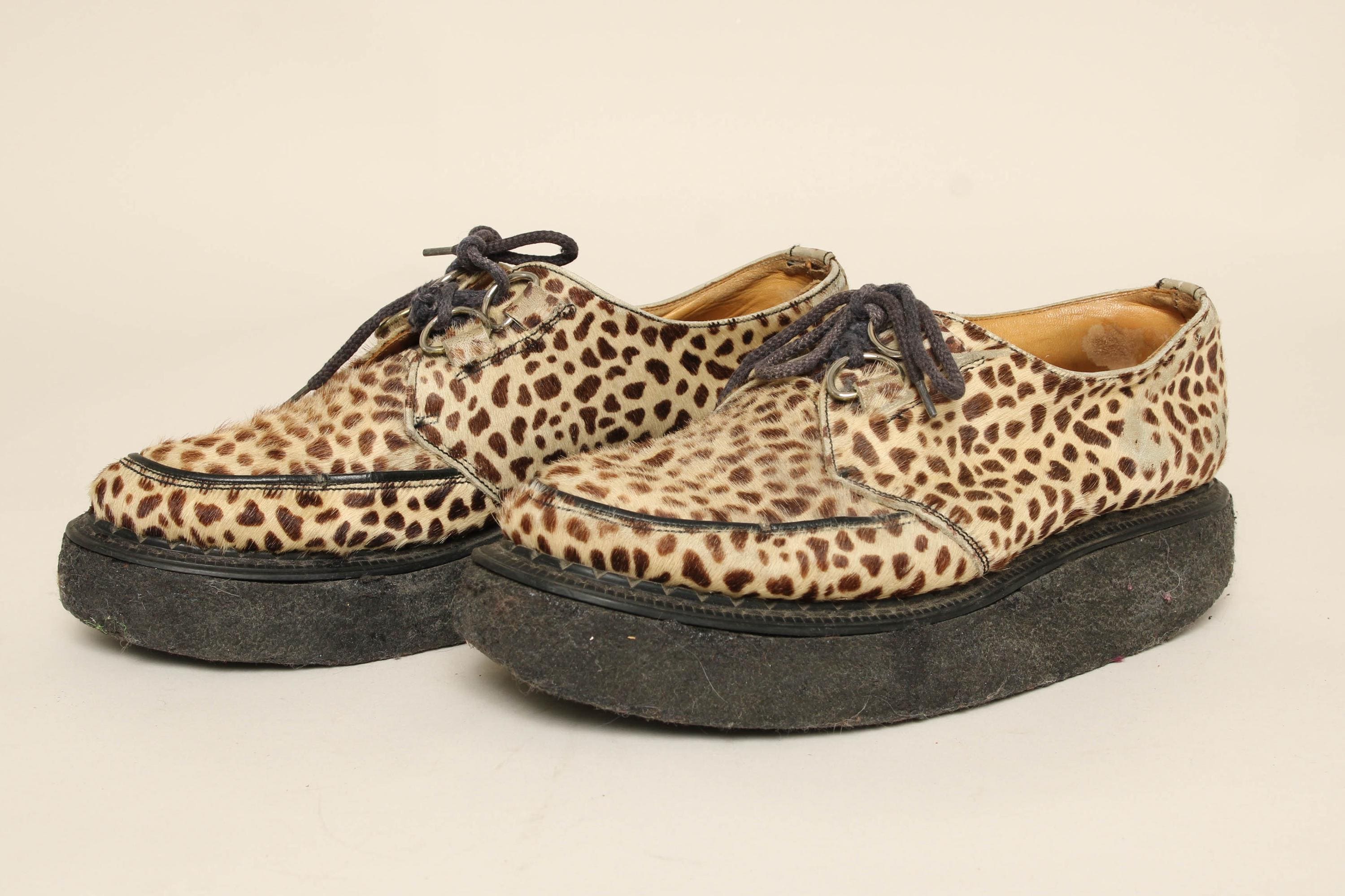 E COX レオパード柄 クリーパーシューズ George Cox Creepers - Etsy