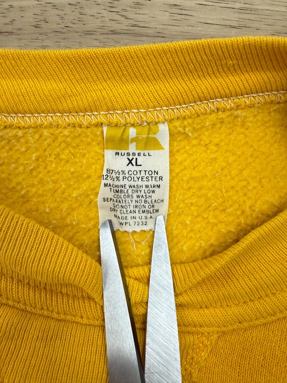 70s Motorcycle Sweatshirt: Vintage Russell Marigo… - image 6