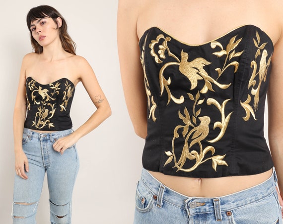 Embroidered corset artesenal - Gem