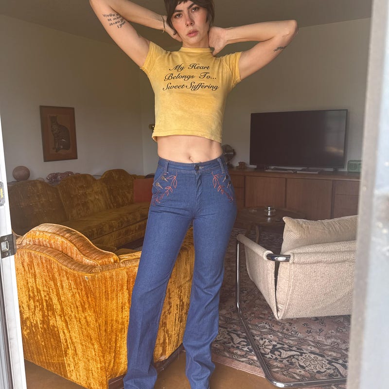 Folk Tales Embroidered Jeans