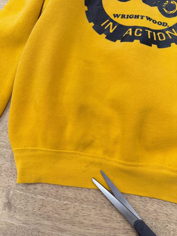 70s Motorcycle Sweatshirt: Vintage Russell Marigo… - image 9