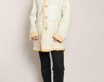 70s Lakeland Rancher Jacket: Vintage Sheepskin Shearling Collar