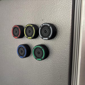 F1 Tire Fridge Magnets