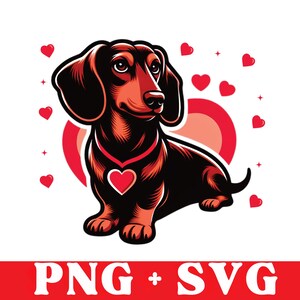 Dog Valentine Png, Dog Lover Gift, Valentine Dachshund , Dog Mom Png, Dog Paw Print Heart Png, Valentine Shirt Design, Valentine&#39;s Day Png