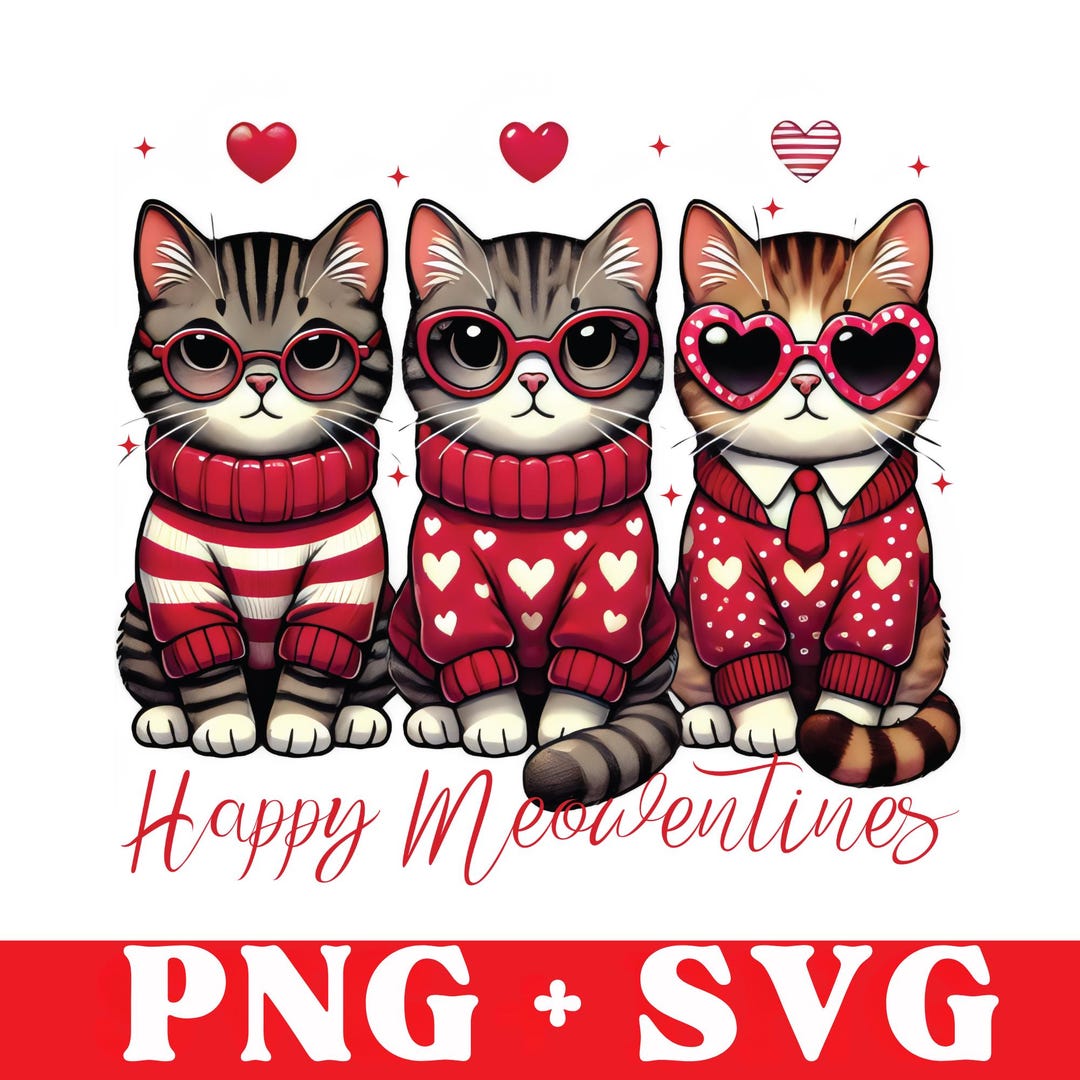 Valentine Cat Png, Valentine PNG, Heart Love Png, Cat Valentine Png ...