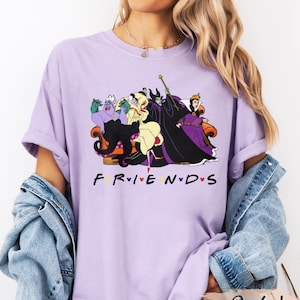 Retro Disney Villains Shirt, Bad Witches Club Comfort Colors TShirt, Disney Villain Friends Shirt, Disneyland Friends Trip Tee, Evil Friends