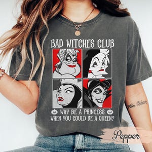 Disney Villain Shirt, Matching Bad Girls Shirt, Disney Villain Bad Witches Club, Disney World Maleficent Evil Queen Ursula Cruella Shirt