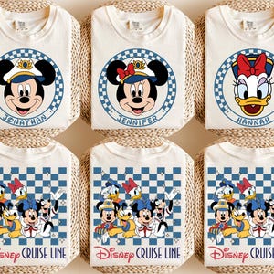 Custom Disney Mickey And Friends Cruise Line Shirt, Personalized Family Matching Disney Cruise Vacation Tee 2025, Disney Cruise Squad Tee