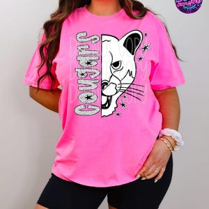 Cougars Mascot Graphic T-Shirt – Vintage School Spirit Tee for Teachers, Students & Fans – Game Day Shirt – Back to School Team Pride shirt
