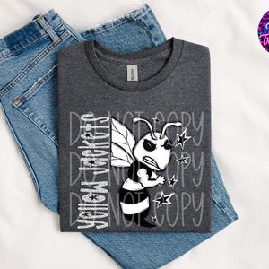 Yellow Jackets Mascot Graphic T-Shirt – School Spirit Tee for Students, Teachers & Fans – Game Day Yellow Jackets Shirt – Team Pride Shirt