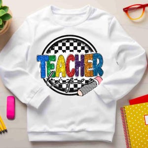 Teacher Life Design DTF Transfer Print | Ready For Press | Premium Quality DTF | Perfect Gift for Teacher | Print for Custom Apparel | DTF