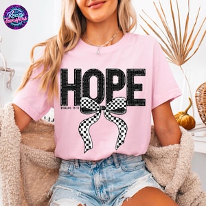 HOPE Romans 15:13 T-Shirt – Christian Faith Graphic Tee – Inspirational Bible Verse Shirt for Women – Religious Encouragement Apparel