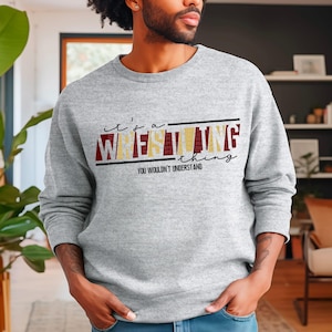 It&#39;s a Wrestling Thing You Wouldn&#39;t Understand in Maroon & Mustard Yellow Color Design DTF Transfer Print | Custom SVG, Sublimation Print