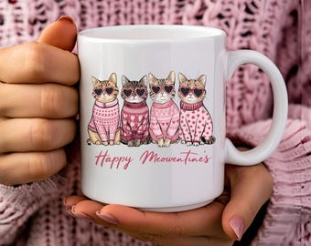 Kitten Ceramic Mug, Cute Cat Lover Gift