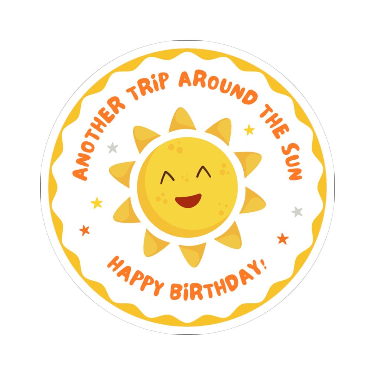 Geburtstagskarte 'Another Year Around The Sun' – Lustige Karte Für Freunde, 12,7x17,8 Cm