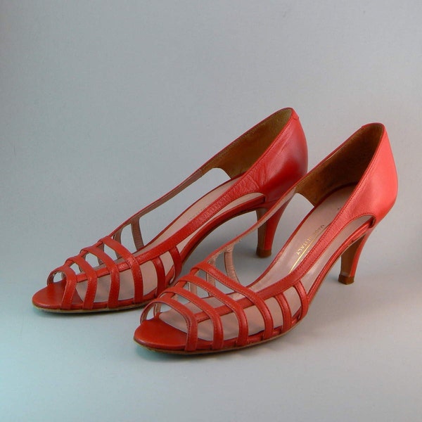 SALE...vintage VENETIAN  Cage Pumps 7.5